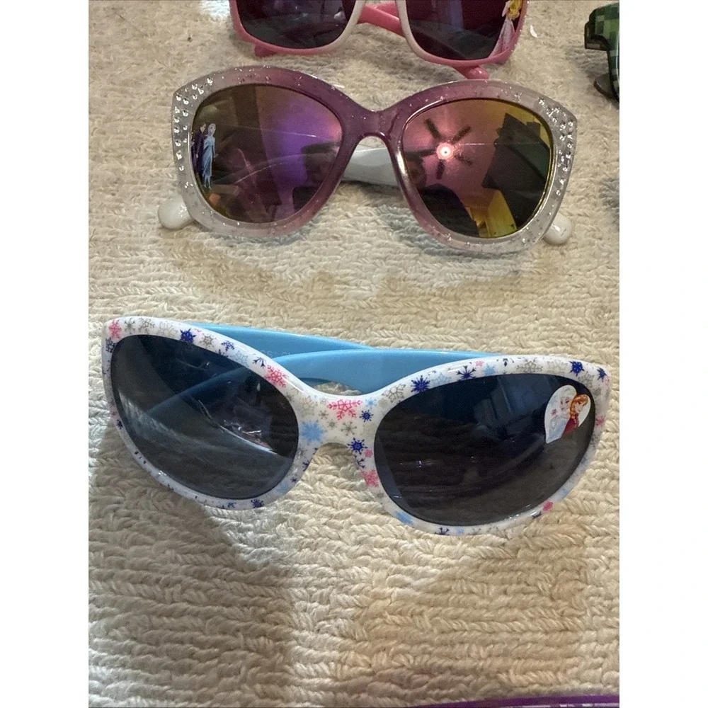 Lot of 17 Kids Sunglasses: Batman, Cinderella, Super Mario,Minecraft, MinnyMouse